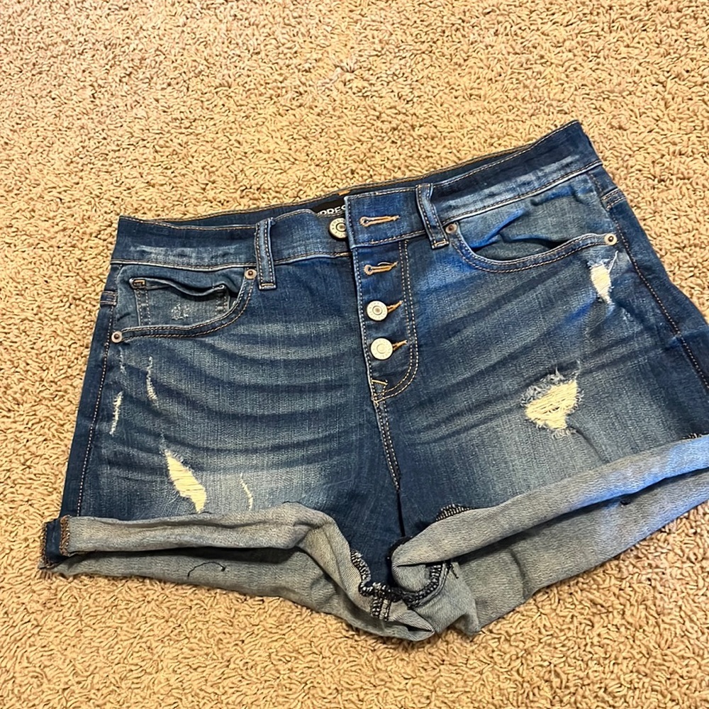 Express denim shorts